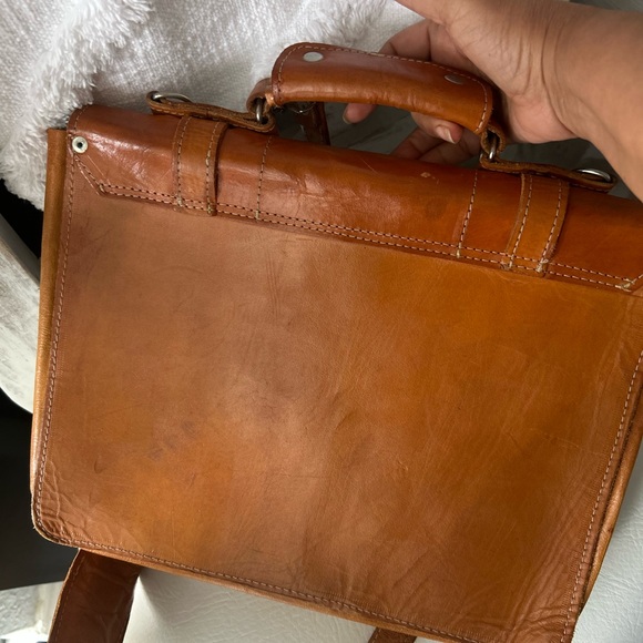 Tan Leather vintage Bag